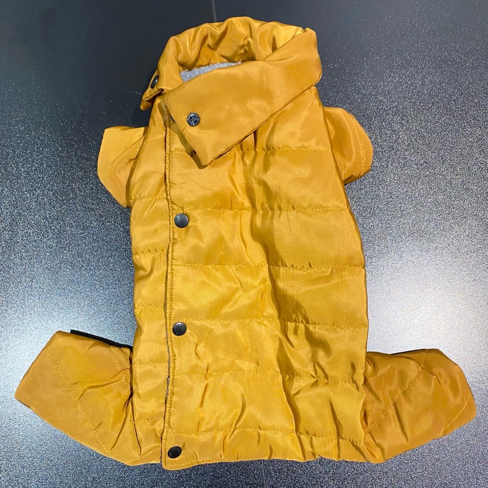 Light Brown Four Legged Quilted Dog Jacket - Like New